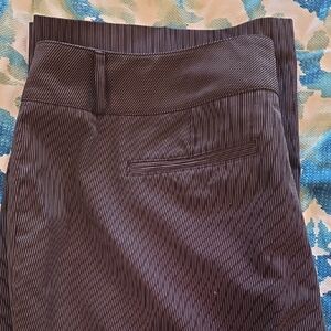 New York & Company Black Pinstripe Skirt